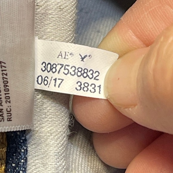 American Eagle mens baggy loose fit jeans sz 38x33 blue jeans stretch denim - Picture 11 of 12